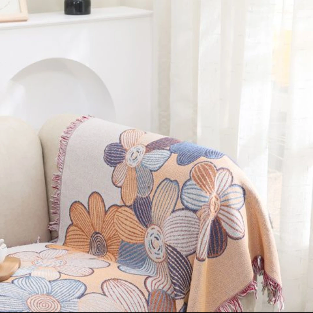 【橙心橙意】高级简约ins风加厚防滑单人弹力沙发垫盖布布艺坐垫