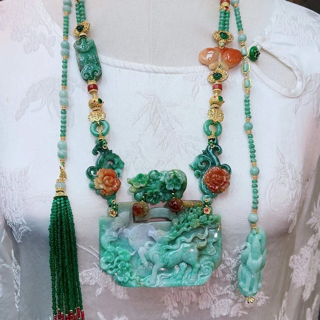 颈饰合金翡翠48小时鉴赏期1