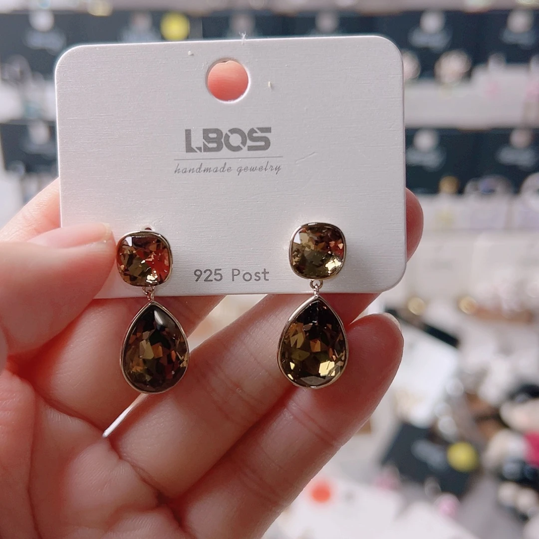 琉璃纯铜合金耳环的