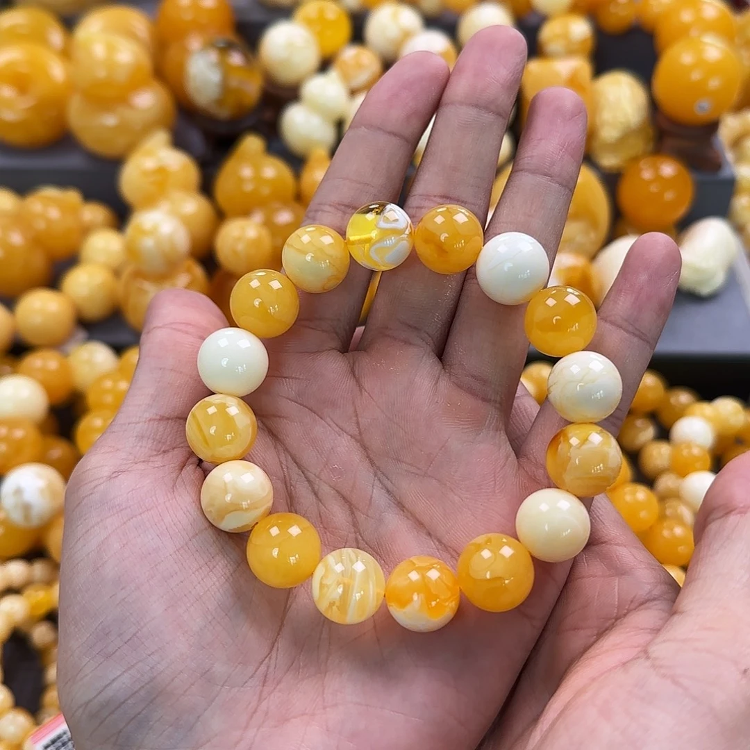 琥珀未镶嵌珠宝奇石14mm