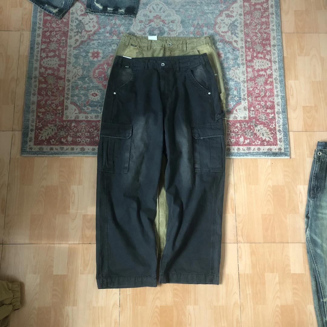 潮集势商店做旧多袋休闲工装裤X-939