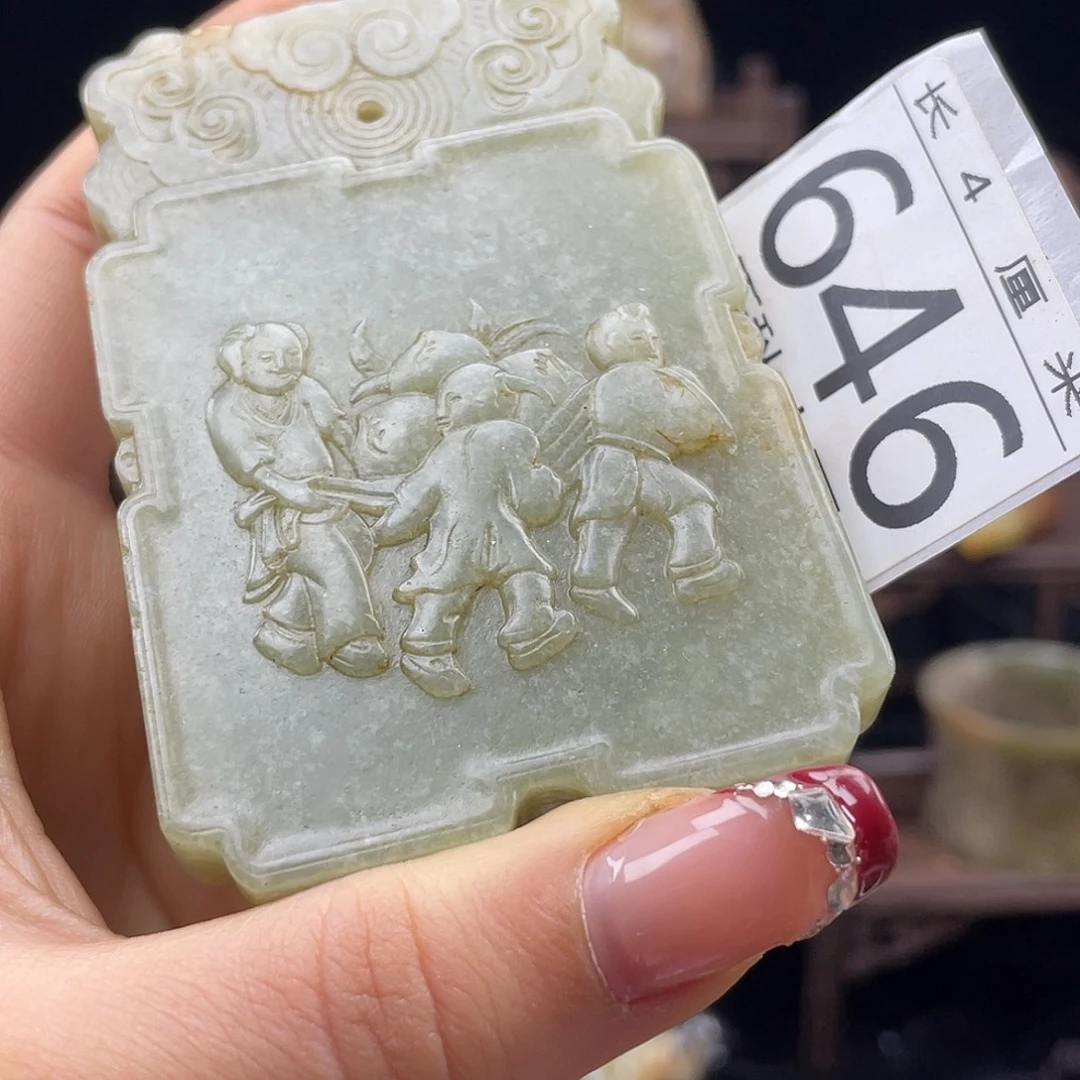 和田玉未镶嵌颈饰