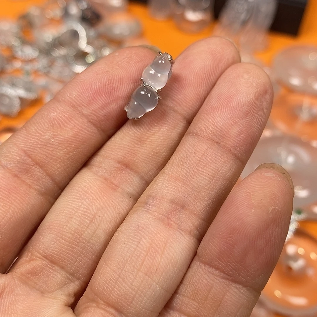 石英质玉银S925镶嵌颈饰