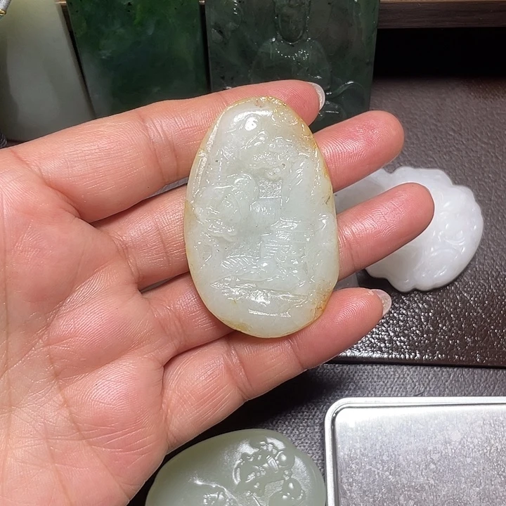 和田玉未镶嵌颈饰