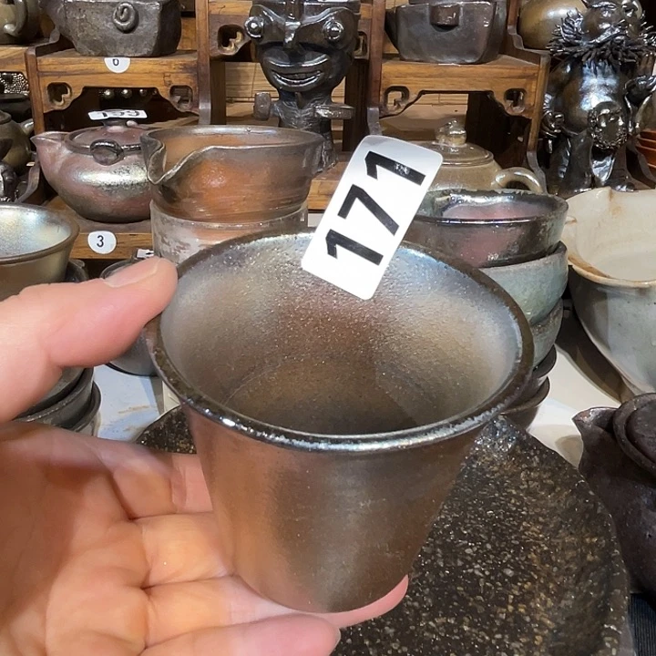 高温柴烧陶泥主人杯