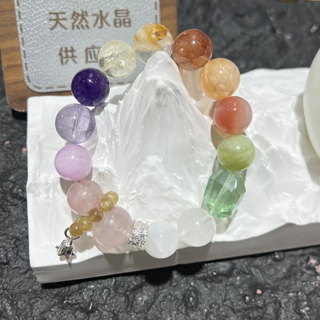 【月月家】AH051【svip私人定制版】天然水晶多宝手串多样性发其一