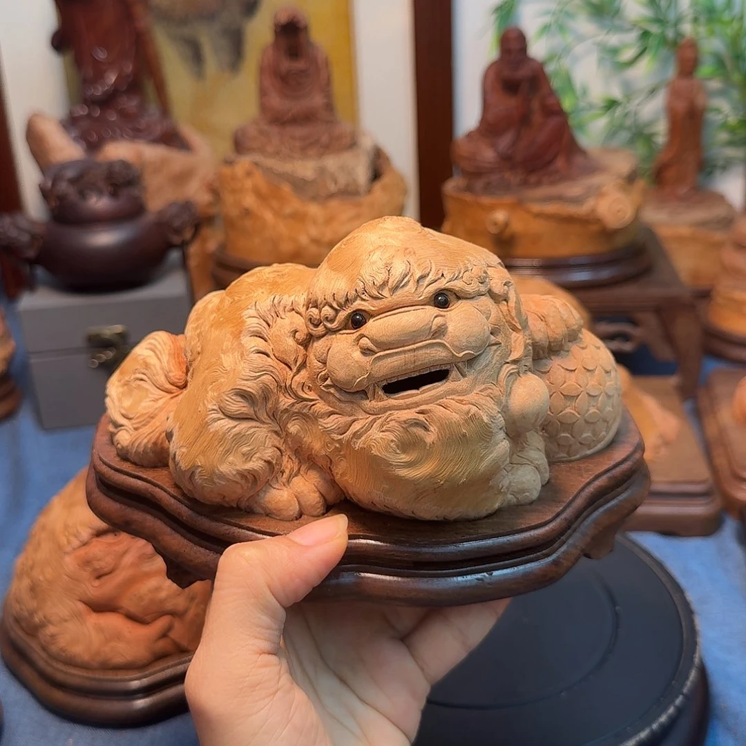 卷***来荔枝木荔枝木香炉纯手工制作