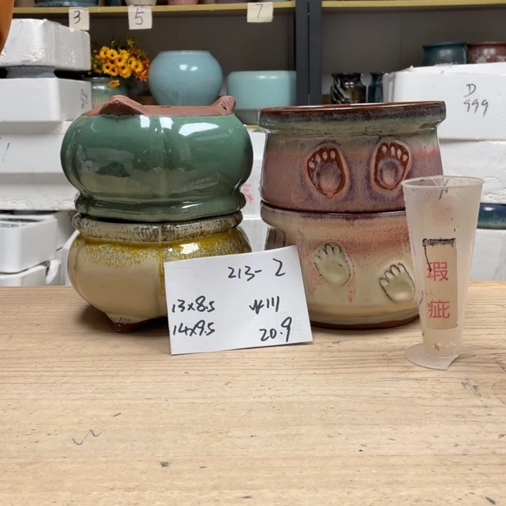 紫砂花盆多肉花盆微瑕2