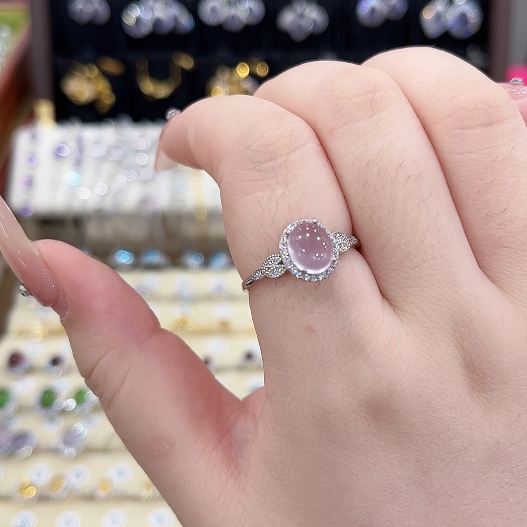 晶***晶萤石银S925镶嵌戒指