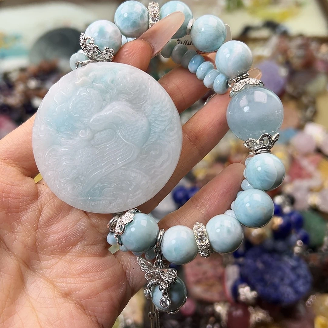 点***麻合金手串水晶水晶