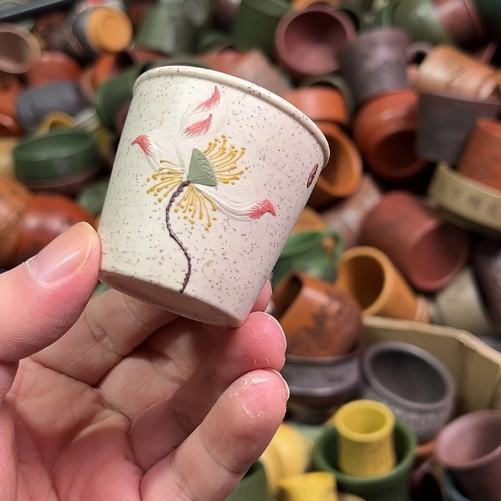 紫砂茶杯全手工紫砂主人杯