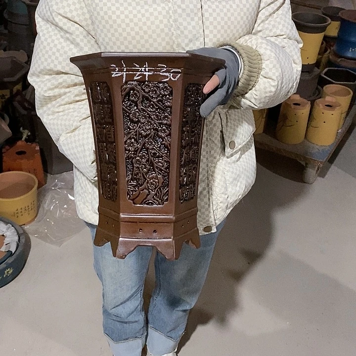 紫砂花盆紫砂花盆