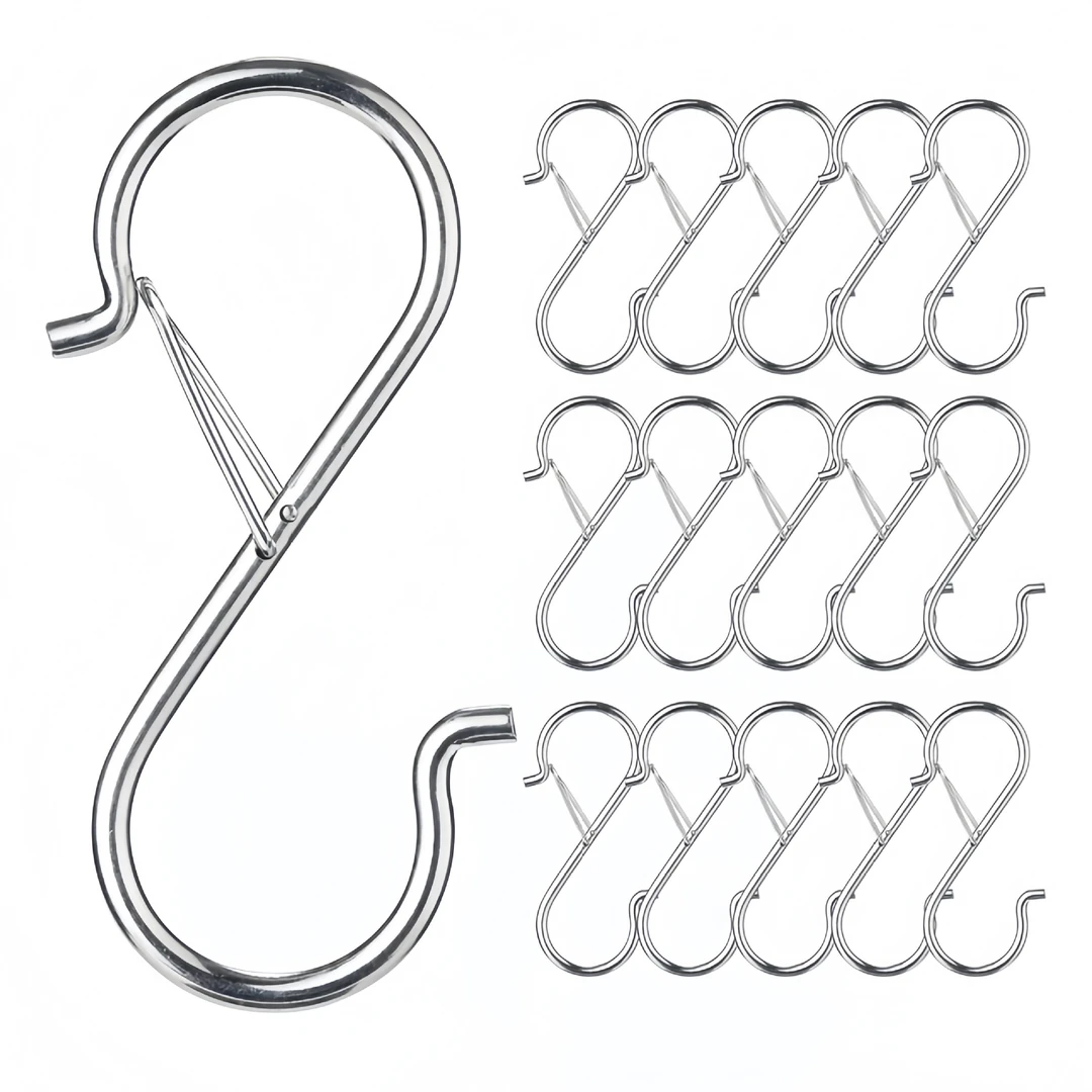 s金属弹簧扣s型挂钩防风S钩免打孔钩子衣柜包包帽子手袋防掉落挂