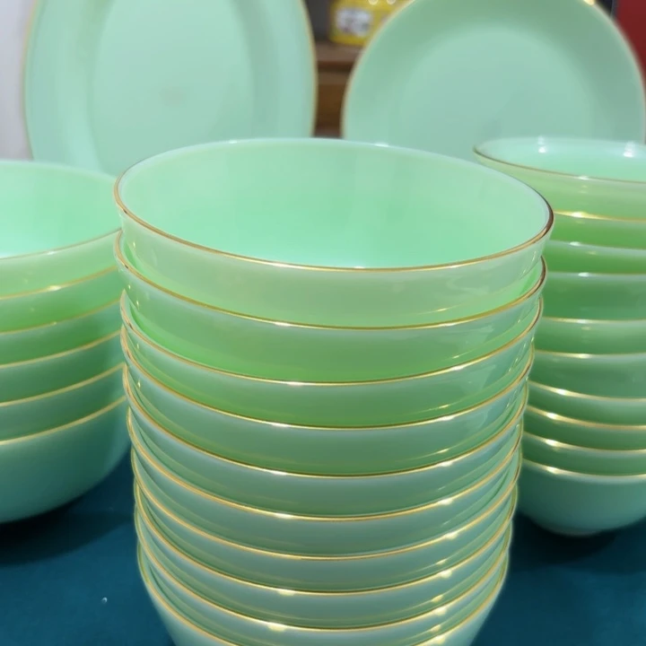 景德镇陶瓷玉瓷5.5寸10个