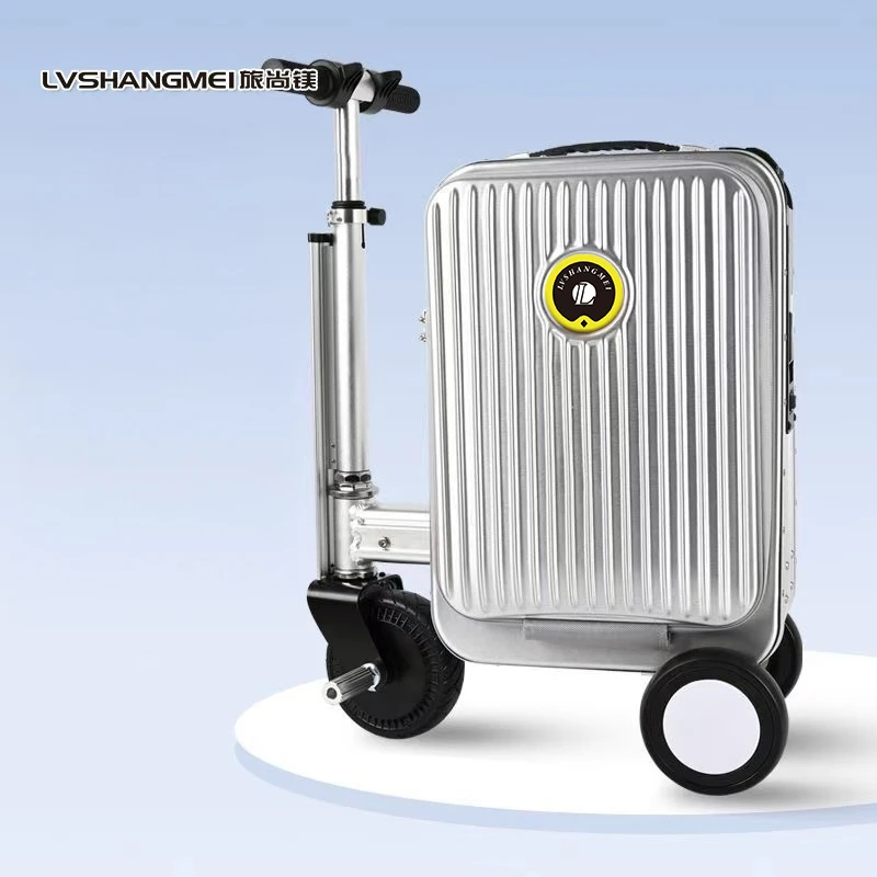 2025年漫步者SE3E伸缩20寸电动行李箱骑行旅行智能行李箱带3C认证