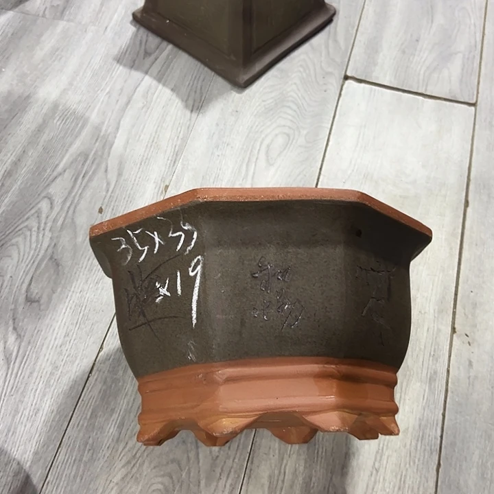 35灰八方花盆花盆花盆花盆