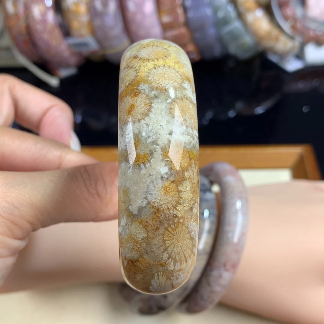 硅化珊瑚（珊瑚玉）未镶嵌吊坠(赠链)29号56圈口