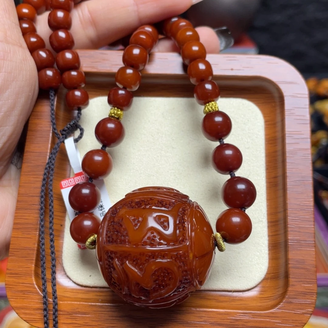 蜜蜡未镶嵌颈饰项链