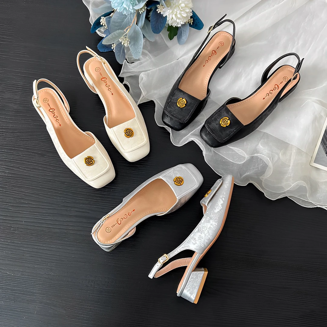 【断码运费】明星同款百搭ol鞋子鞋子女ins潮牌百搭软皮~精致贵气中