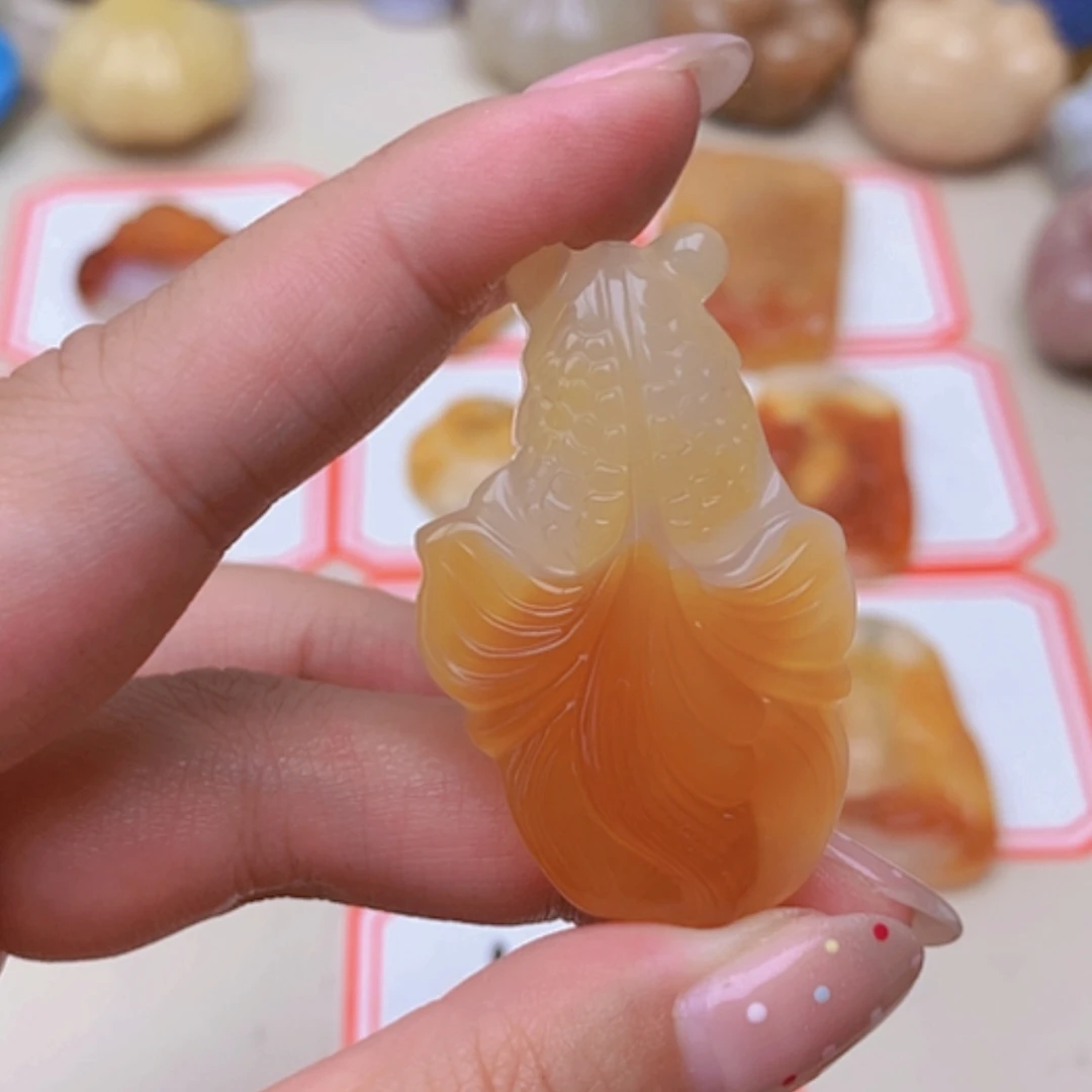 【闪购商品】未镶嵌玛瑙/玉髓珠宝半成品阳*