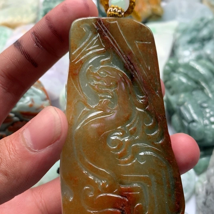翡翠未镶嵌颈饰保真天然a货翡翠
