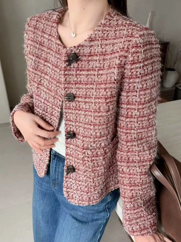 【阿婷家】8366时尚贵气加厚小香风外套