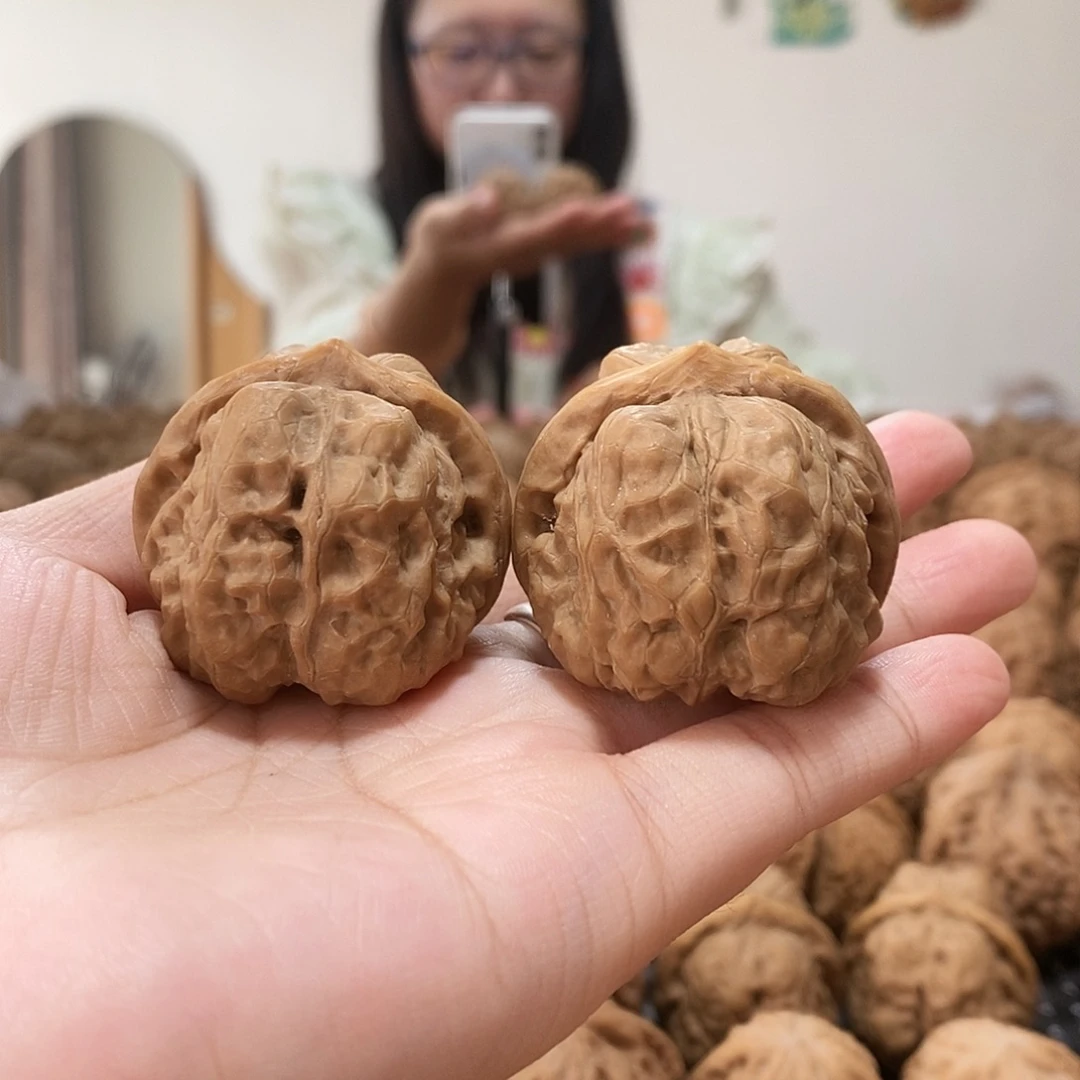 文玩核桃吊坠蛤蟆39边40肚修