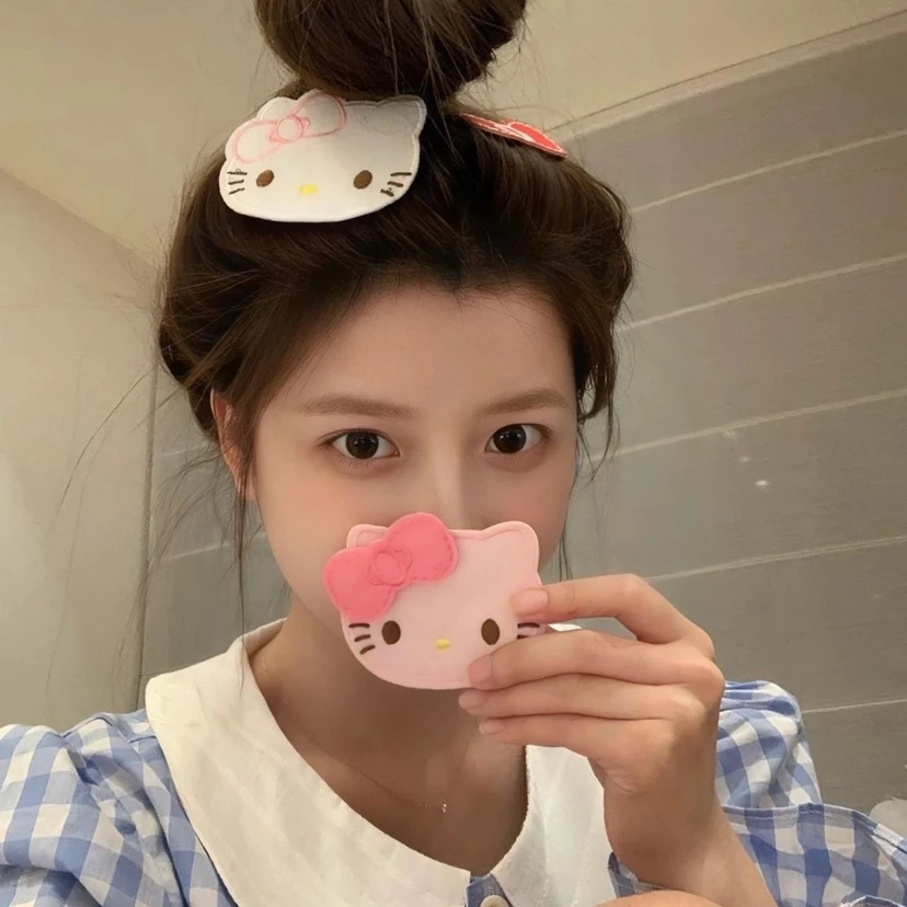 hello kitty可爱三丽鸥少女心刺绣刘海发帖