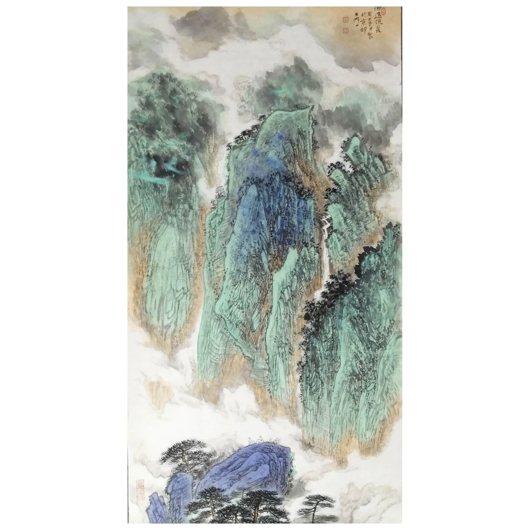 张世明作品源远流长图#A024#