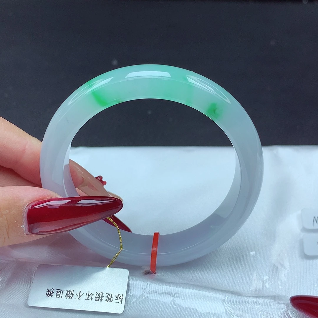 未镶嵌手镯翡翠54圈861