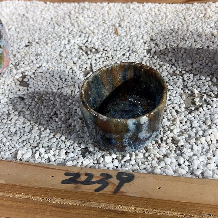 志野茶器茶杯 瑕疵