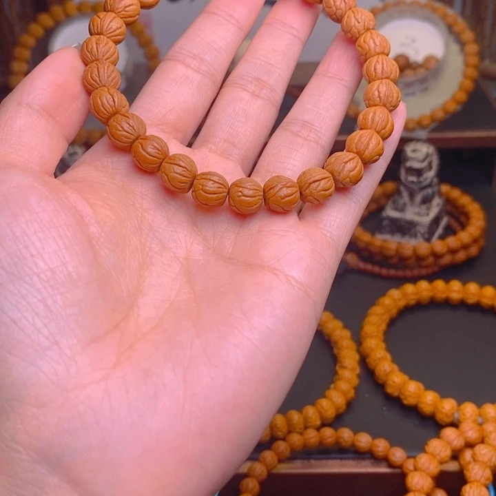 桃核手串龙文桃核10