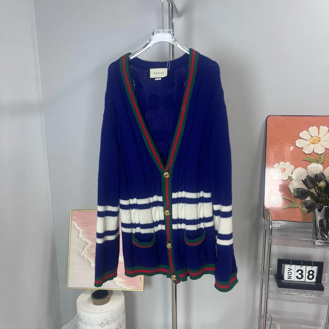 99新  Gucci 蓝色 开衫 99新 XS码 A6071