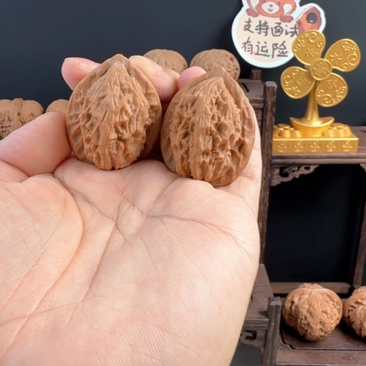 种***花吊坠文玩核桃大红袍34.5/35/43