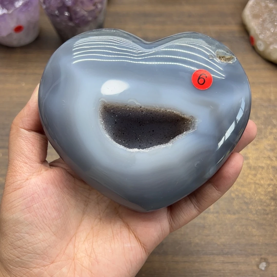 水晶水晶无镶嵌未镶嵌爱心6