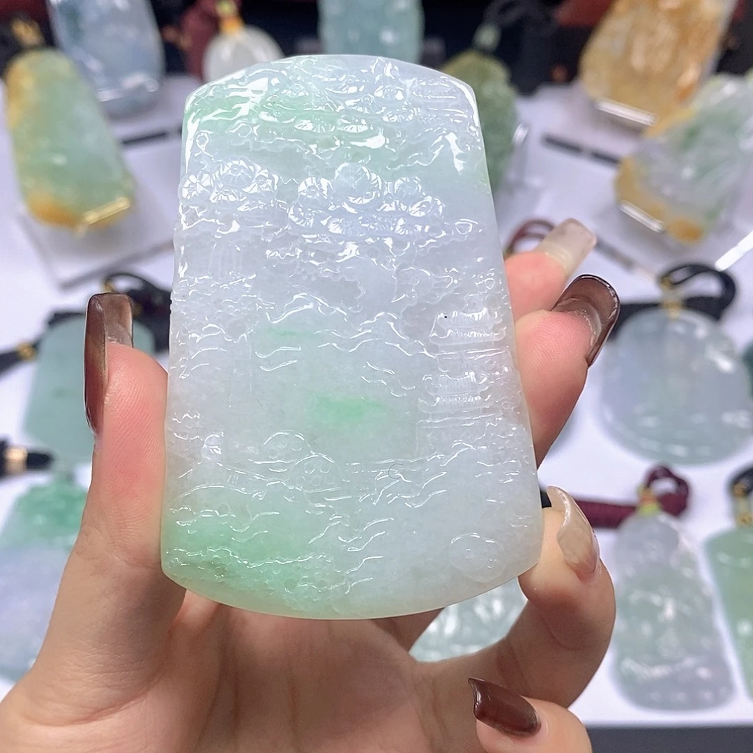 定制翡翠未镶嵌天然翡翠A货