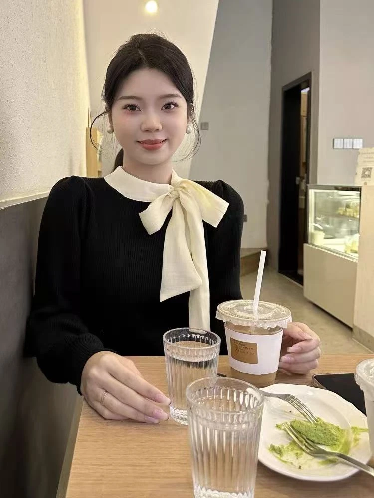 NN1166-时尚针织毛衣气质网红洋气百搭法式