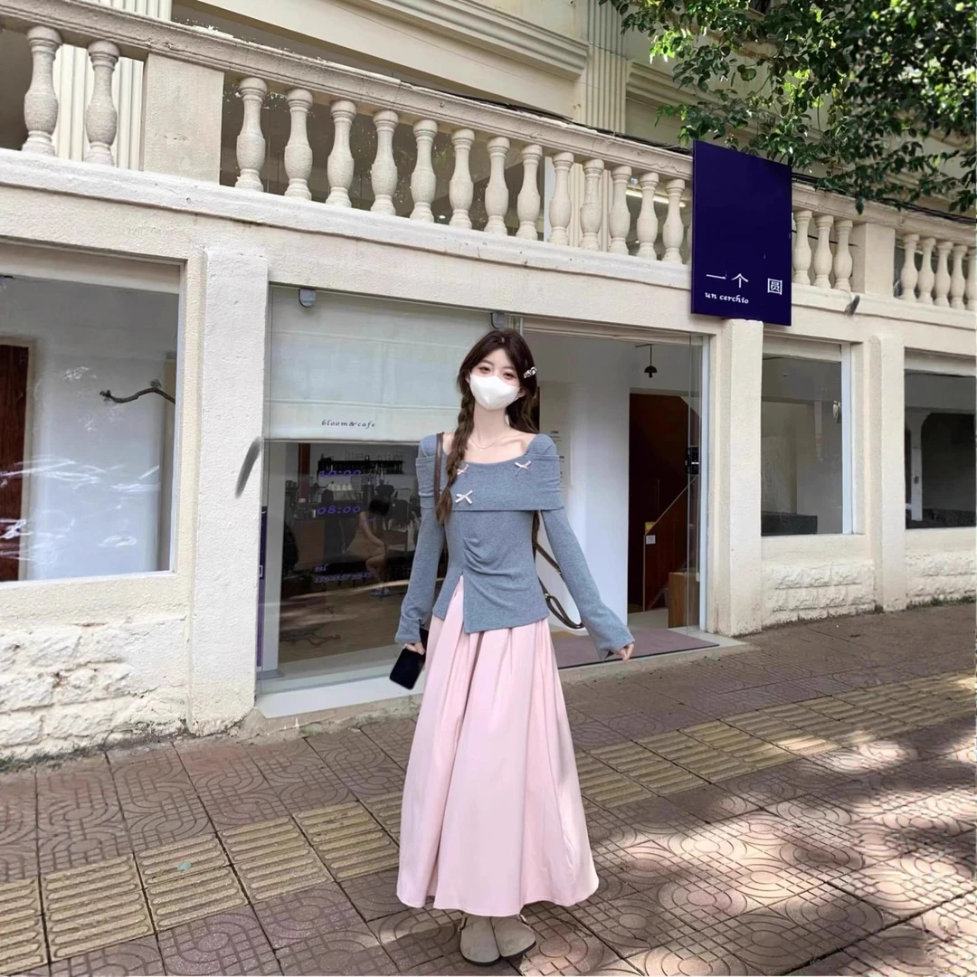 时尚着装~早秋装搭配一整套连衣裙2025新款小个子穿搭高级感套装