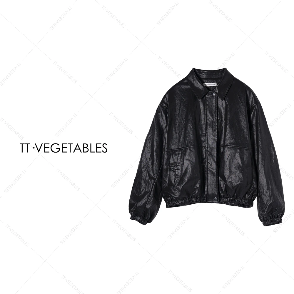 美望 潮酷百搭皮衣气质显瘦外套518648