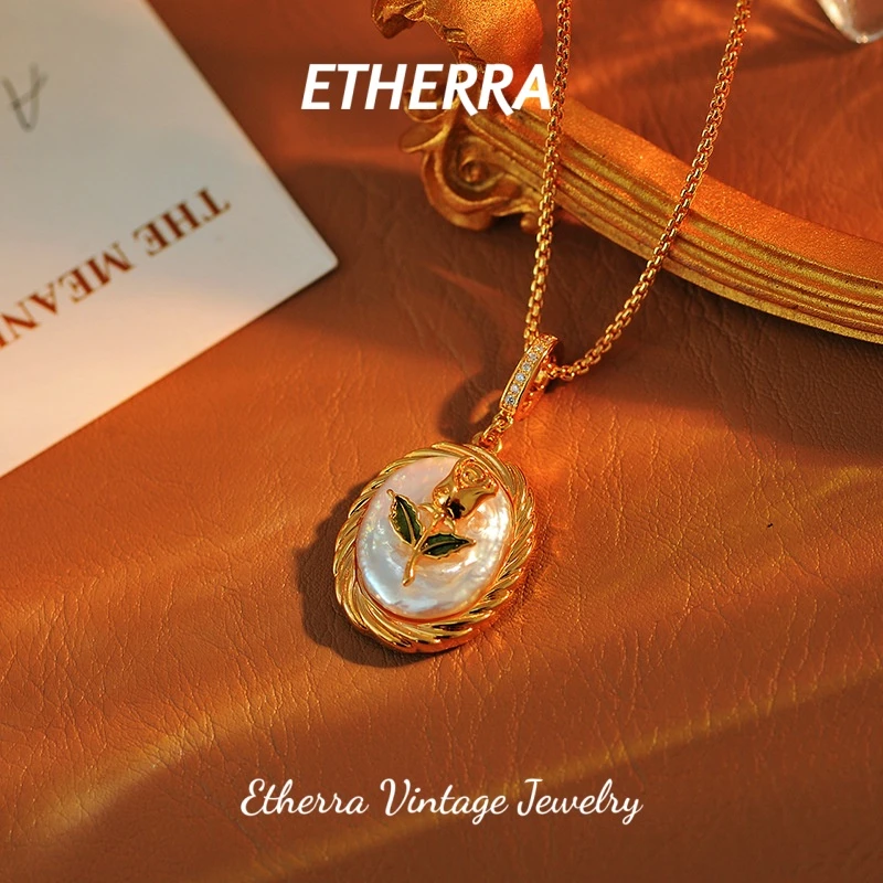 合金项链 镀K金D1396法★【青苹漾心】春ETHERRA 爱泽尔项链时尚