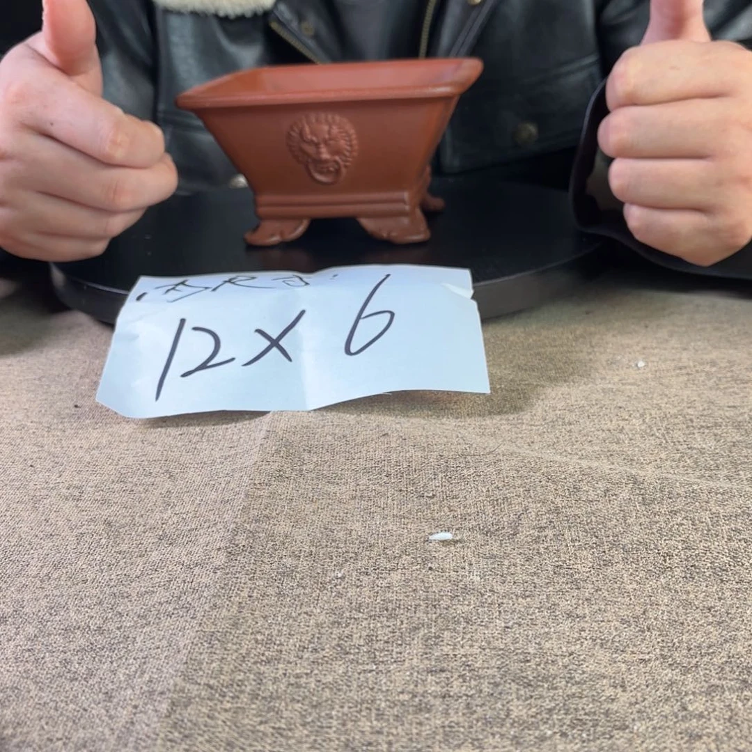 A宜兴紫砂小花盆