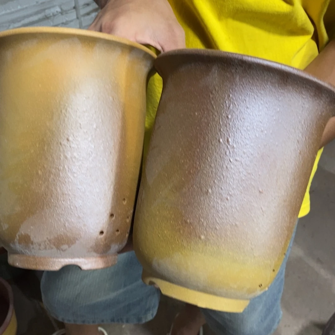 紫砂花盆瑕疵口径了16 22