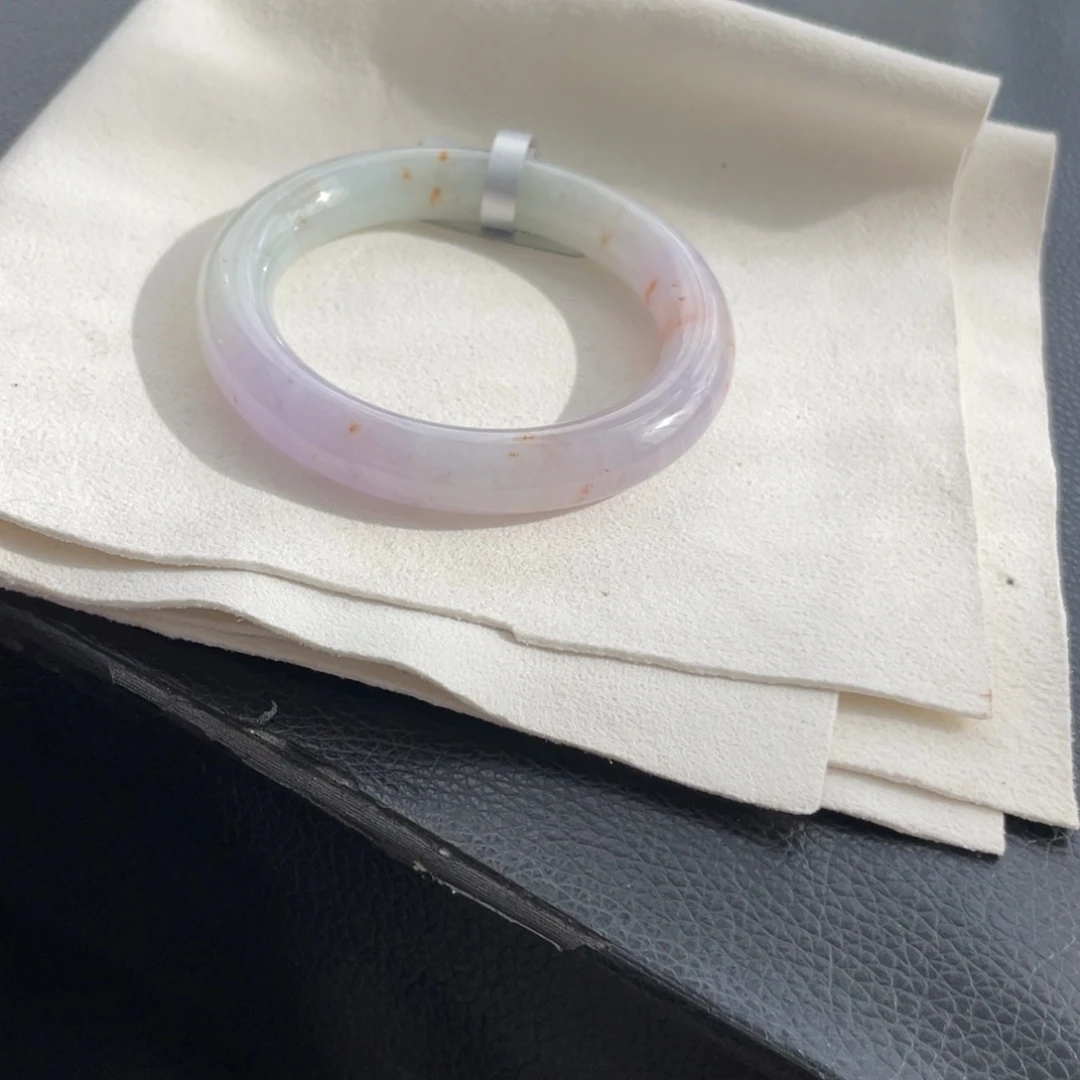翡翠未镶嵌手镯纹裂53