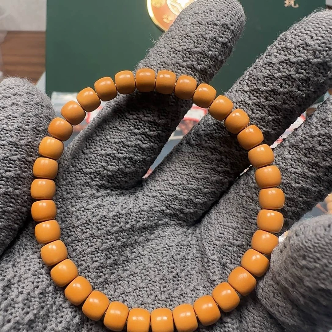 橄榄核吊坠6.7mm老挝单圈核尖极限弧