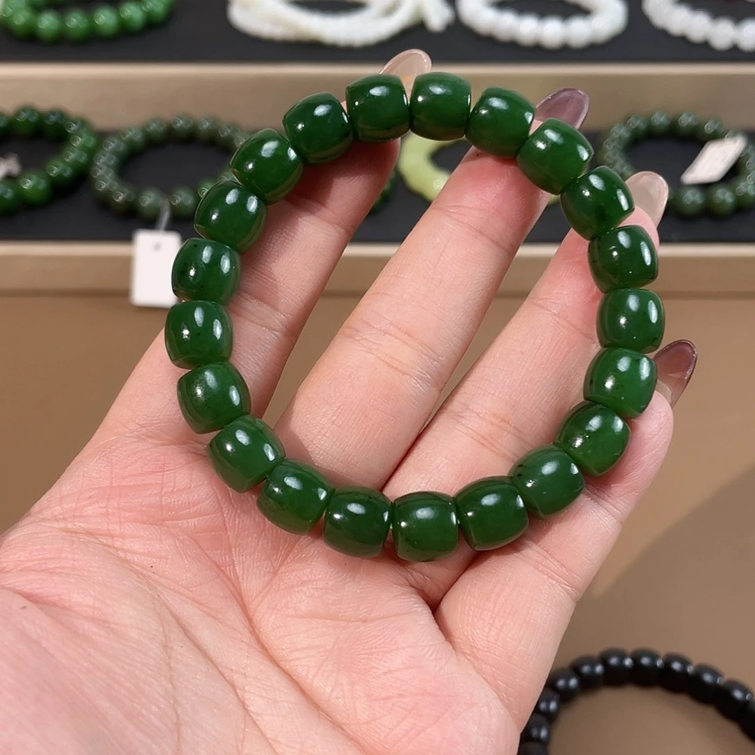 和田玉（碧玉）手链未镶嵌10