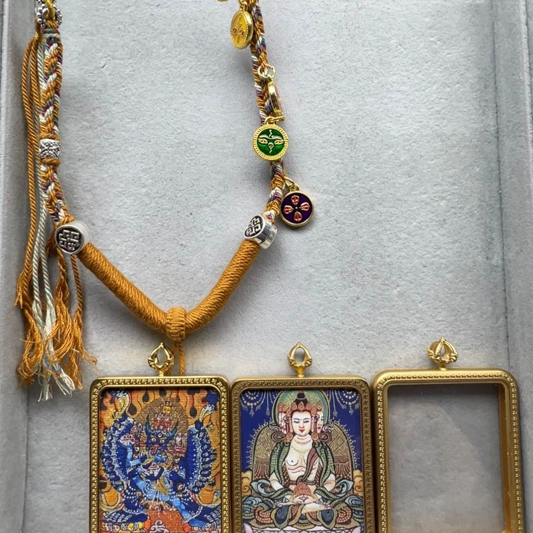 吊坠秋*一铜双面大威德大日绳子1号