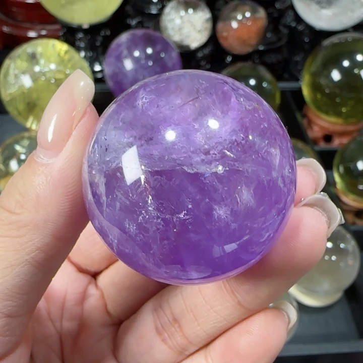 水晶天然水晶球A14未镶嵌天然3.9公分