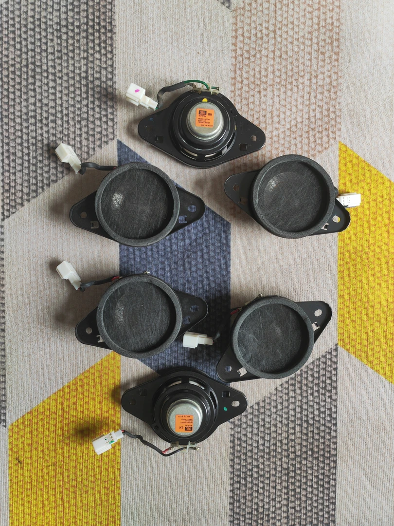 丰田拆车燕飞利仕金属膜中音喇叭3寸中置中音喇叭