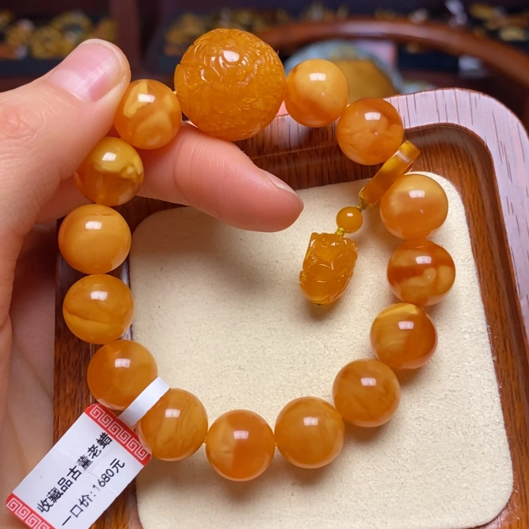 【闪购商品】蜜蜡手链未镶嵌手串