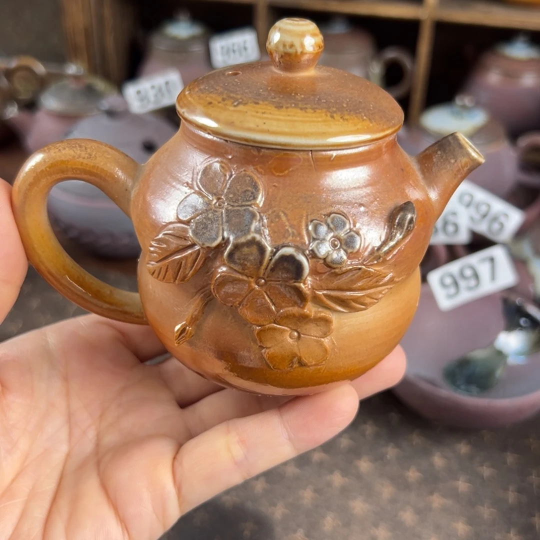 杯柴烧茶器主人壶微瑕